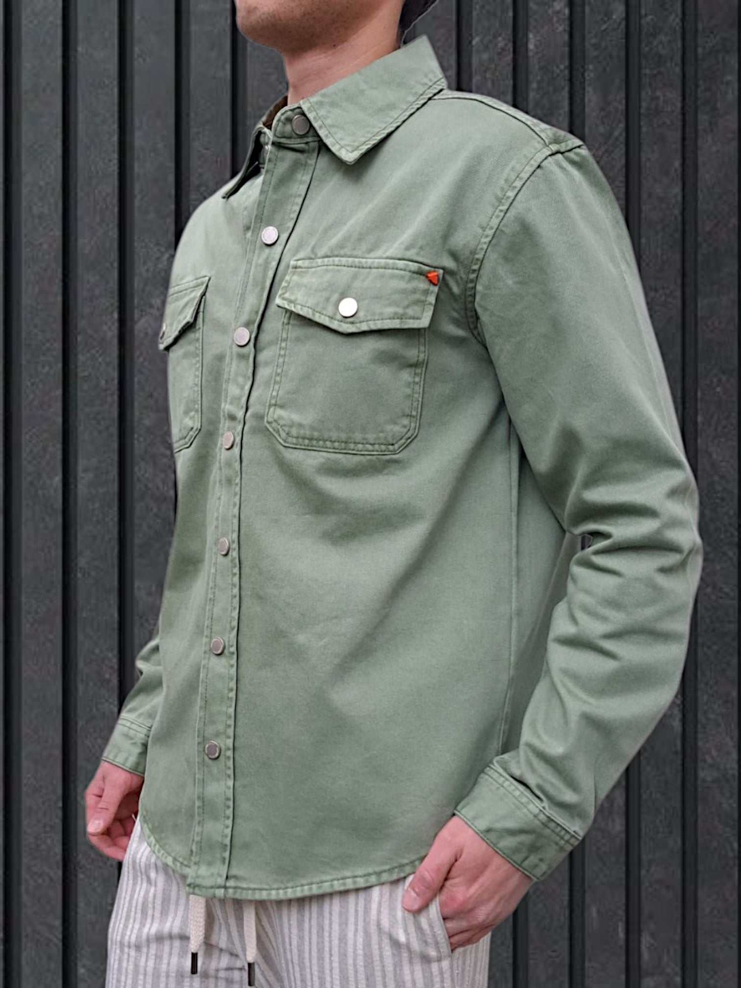 OVERSHIRT BULL DENIM SALVIA