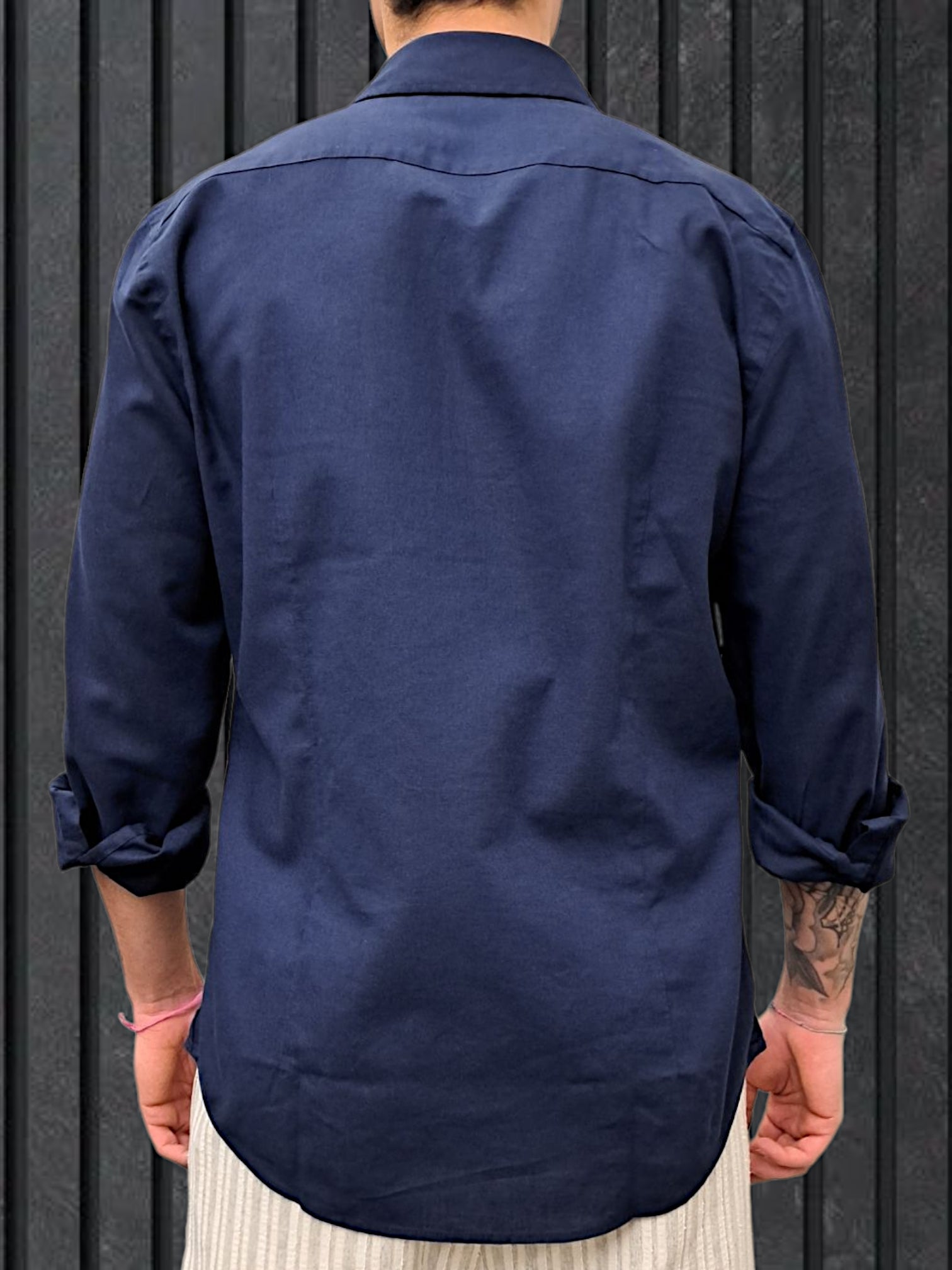 CAMICIA IN LINO BLU