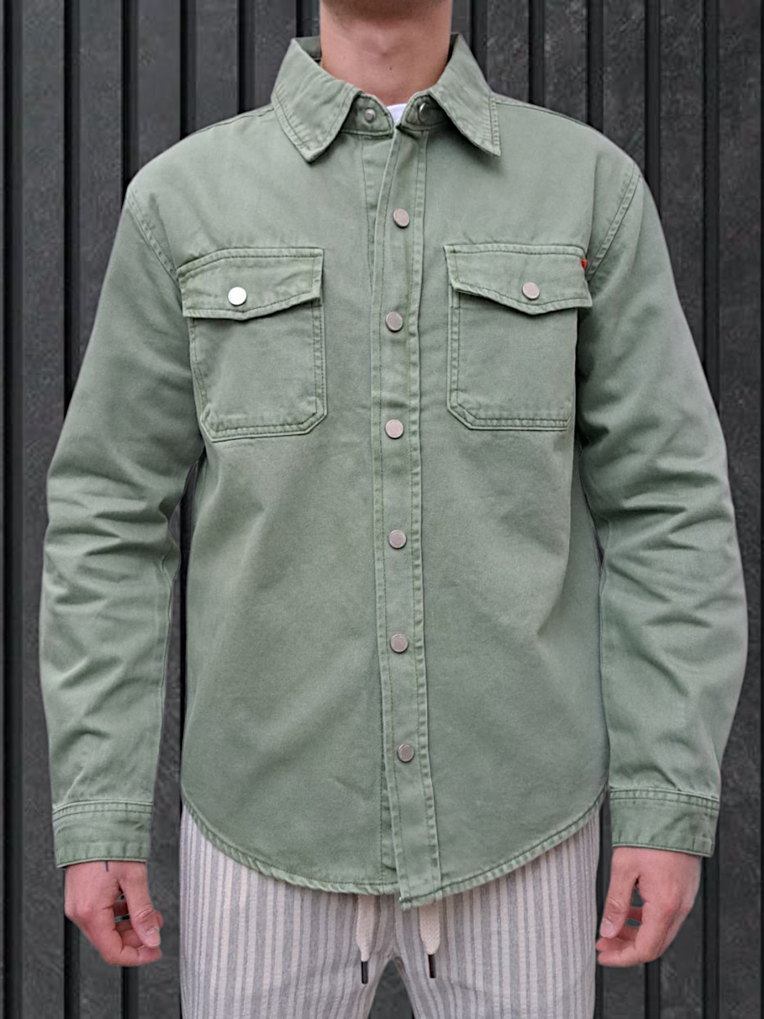 OVERSHIRT BULL DENIM SALVIA