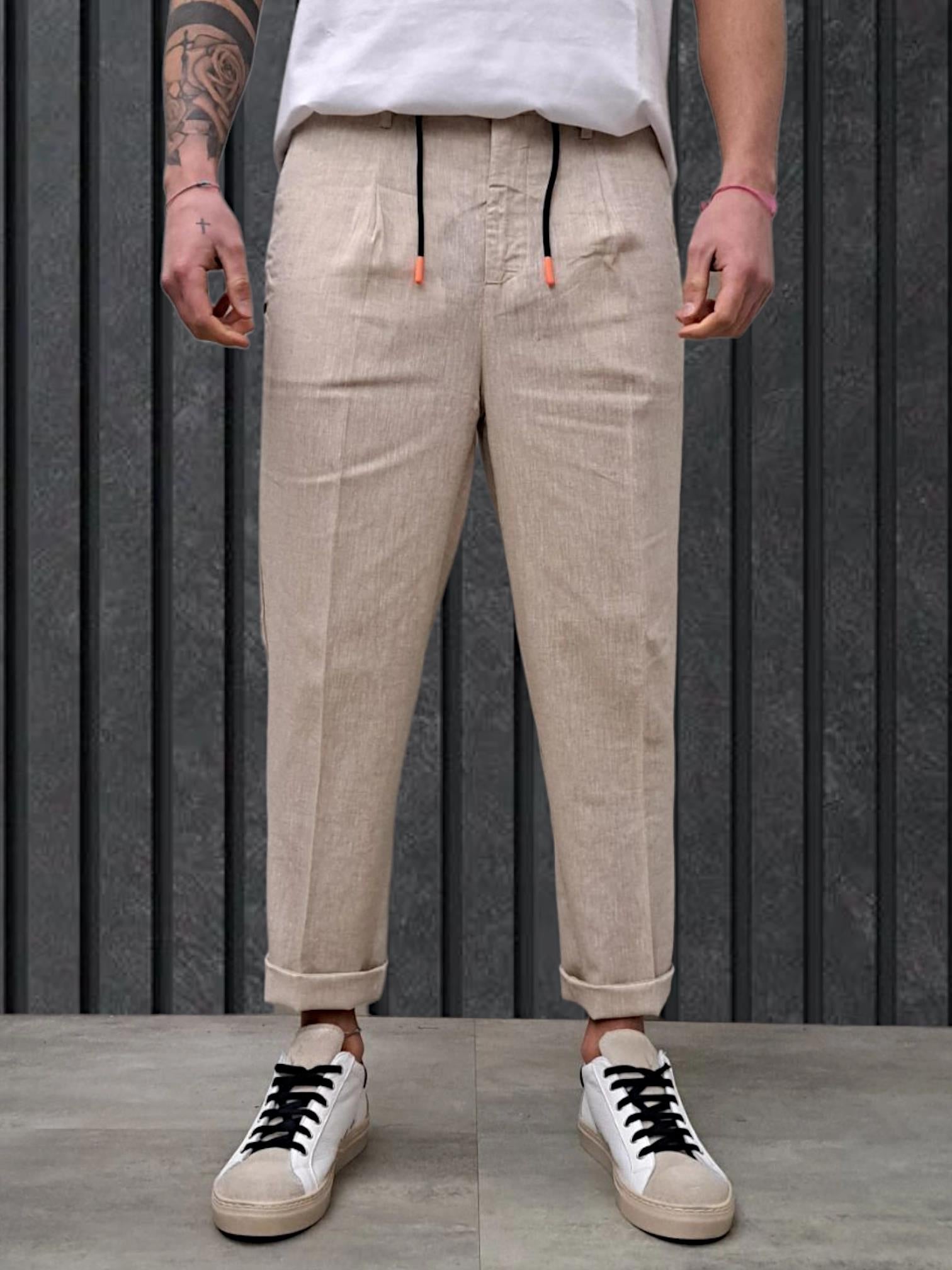 PANTALACCIO IN LINO CORDA