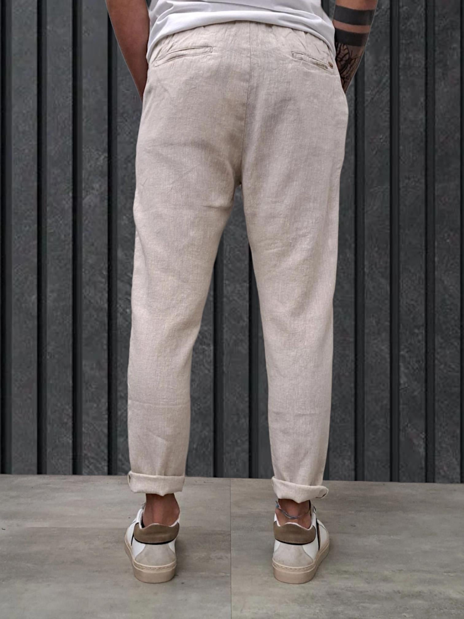 PANTALACCIO LINO SAND
