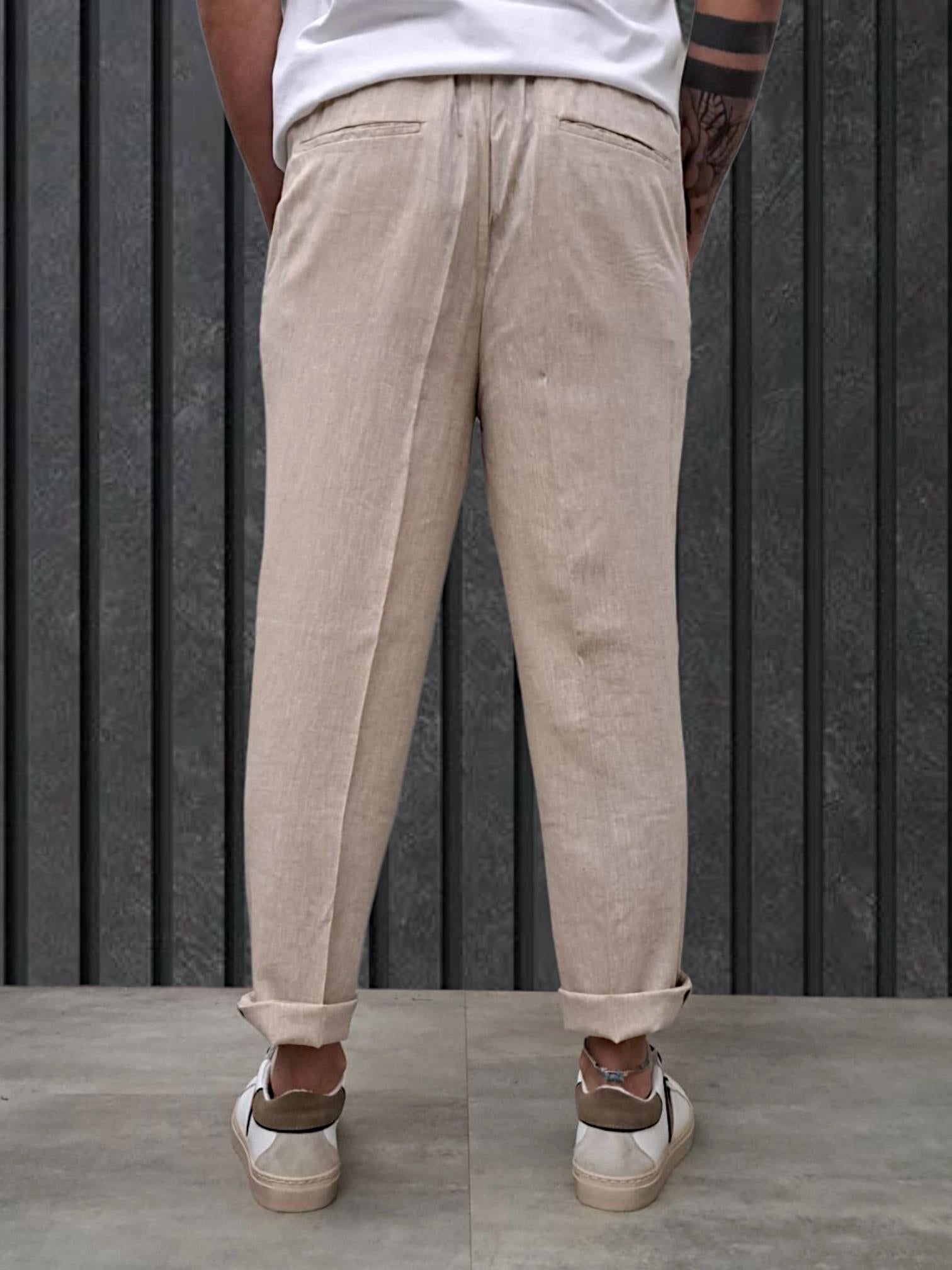 PANTALACCIO IN LINO CORDA