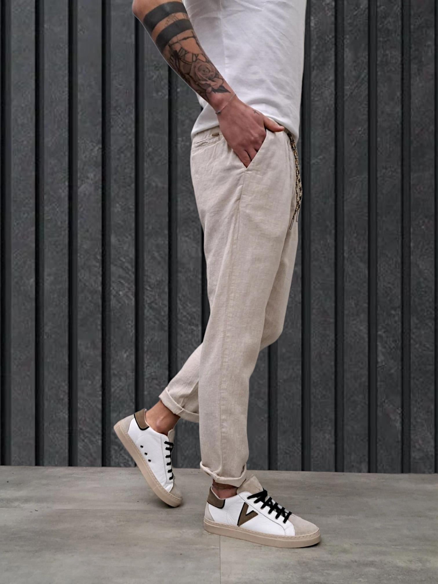 PANTALACCIO LINO SAND