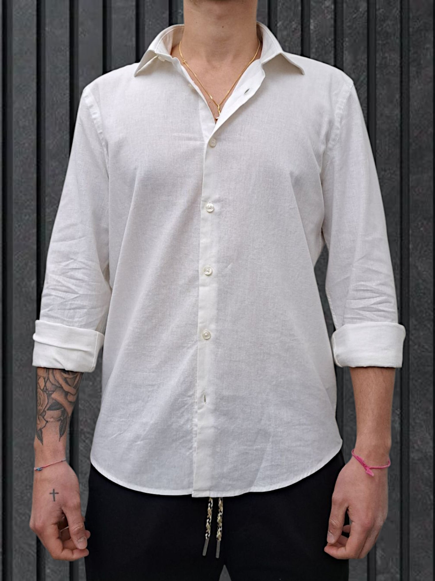 CAMICIA IN LINO BIANCA