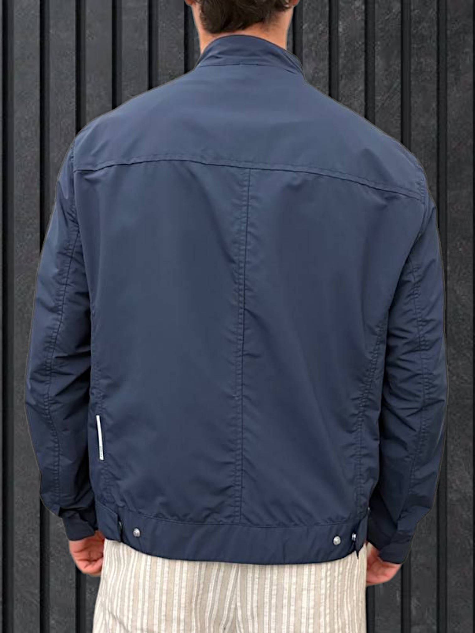 PANTALACCIO RIGHE LINO COTONE CON PENCE