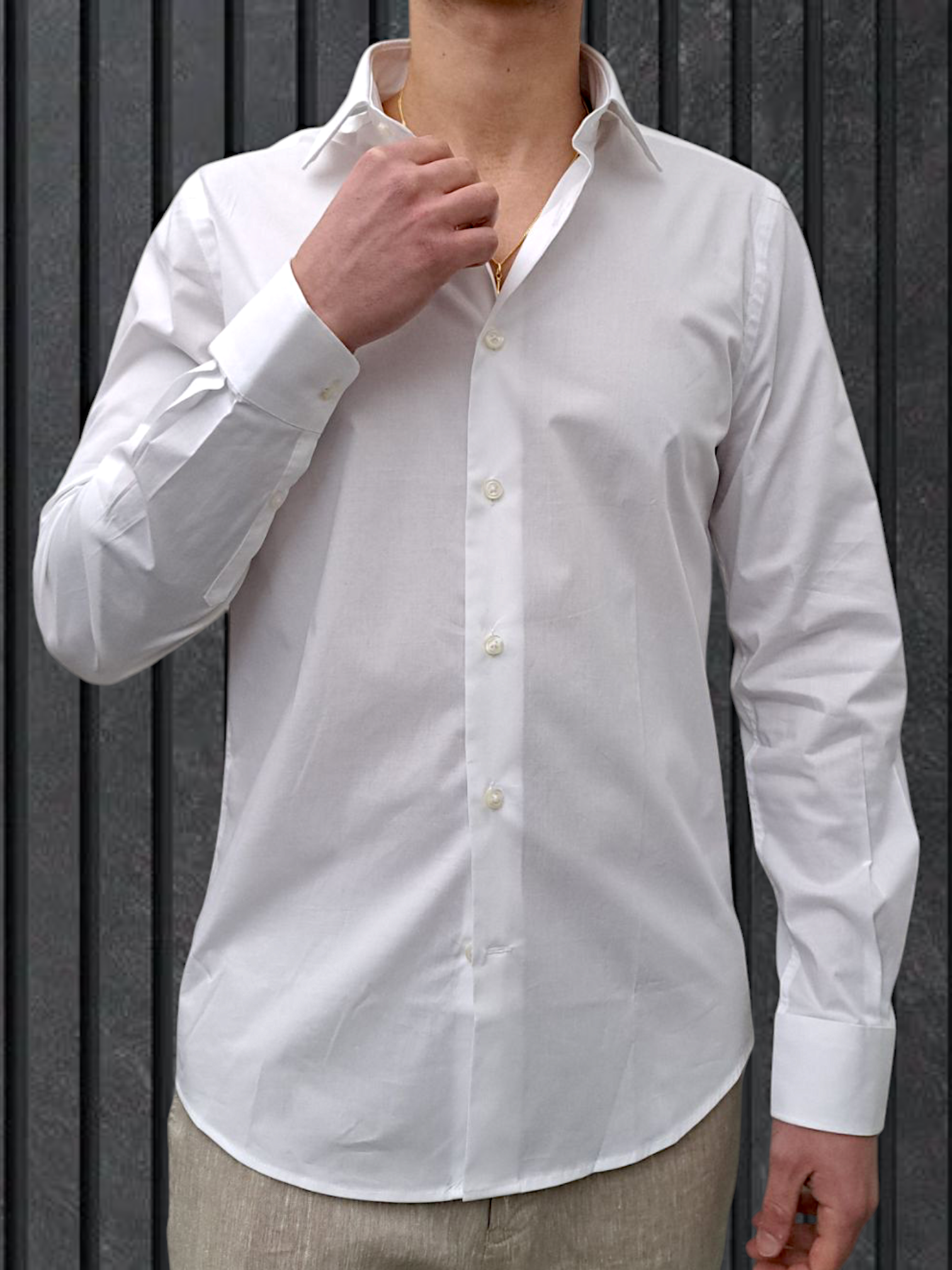 CAMICIA COLLO FRANCESE BIANCO