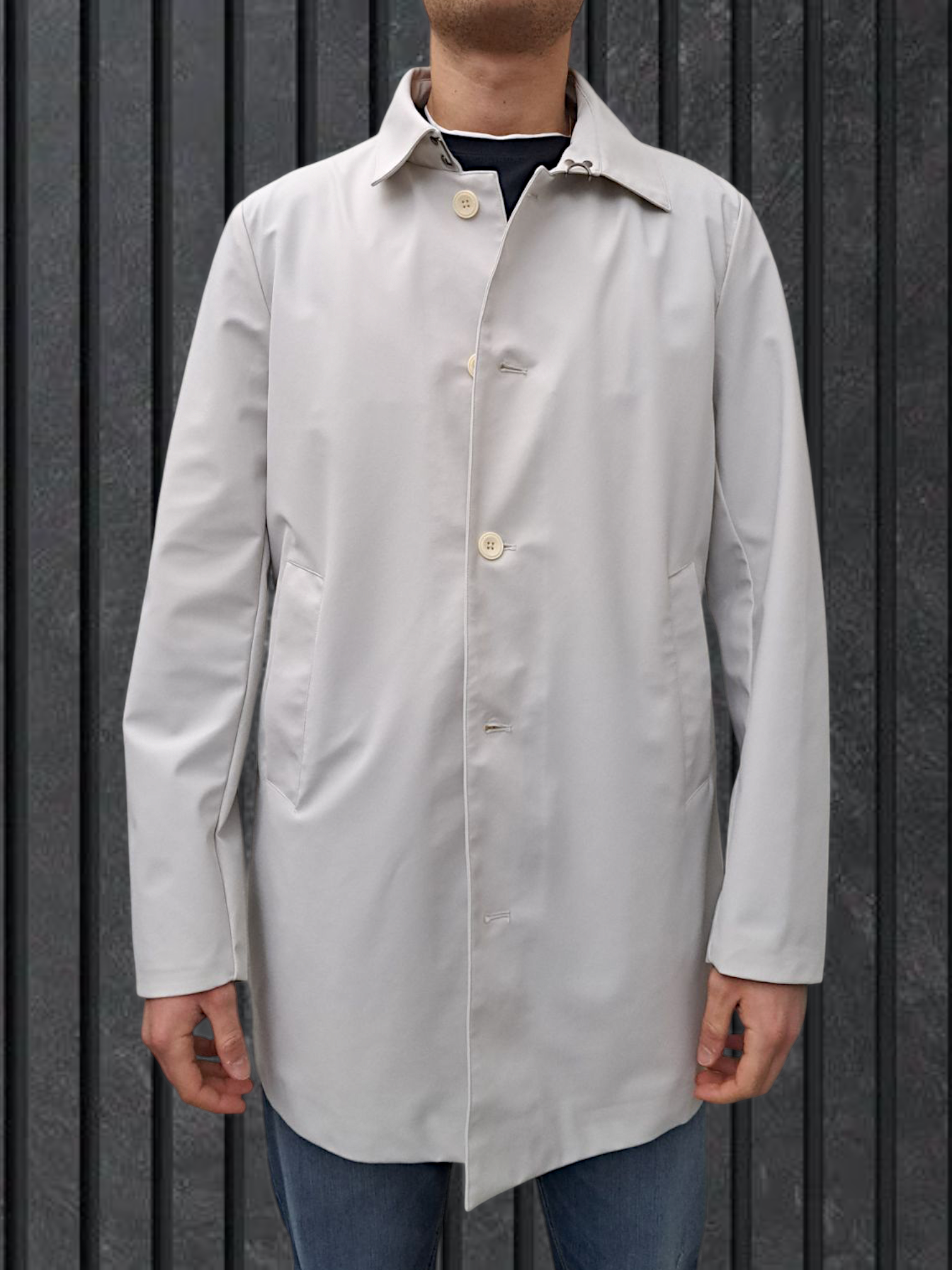 TRENCH TECNICO SOFTSHELL GESSO