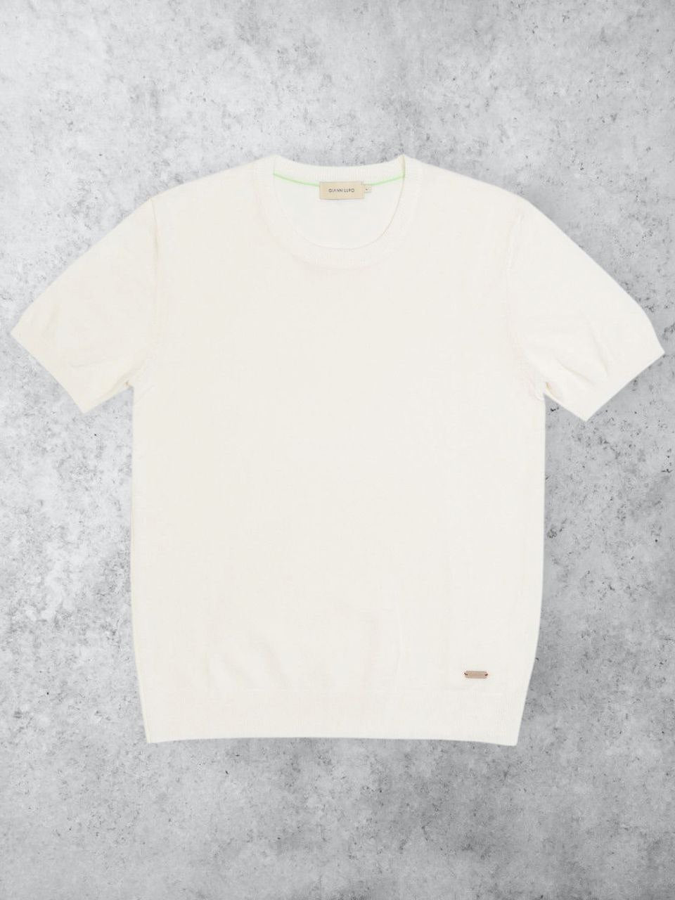 T-SHIRT IN MAGLIA White