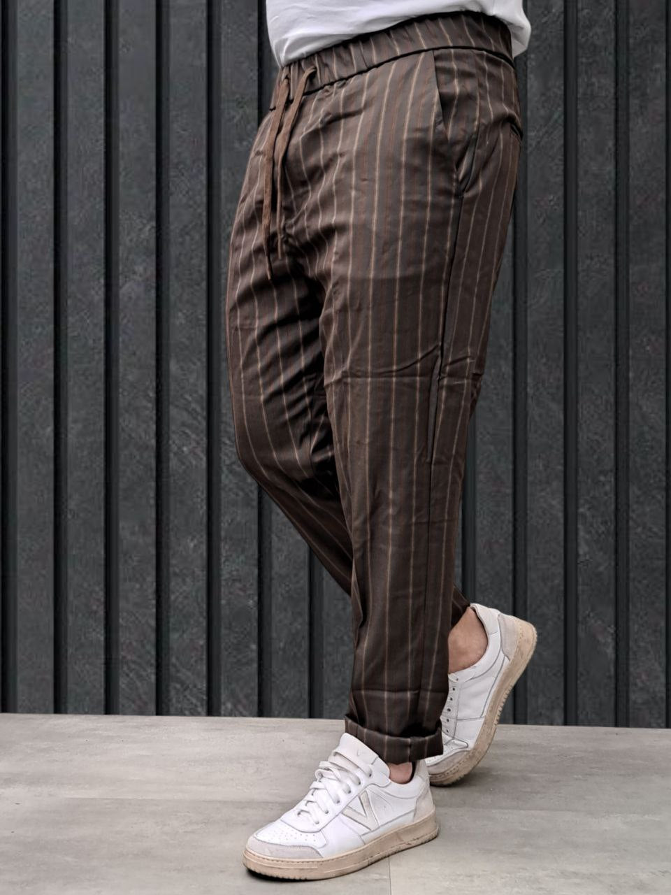 PANTALACCIO GESSATO BROWN