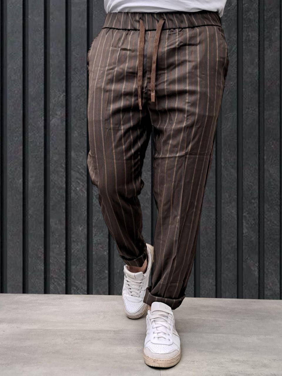 PANTALACCIO GESSATO BROWN