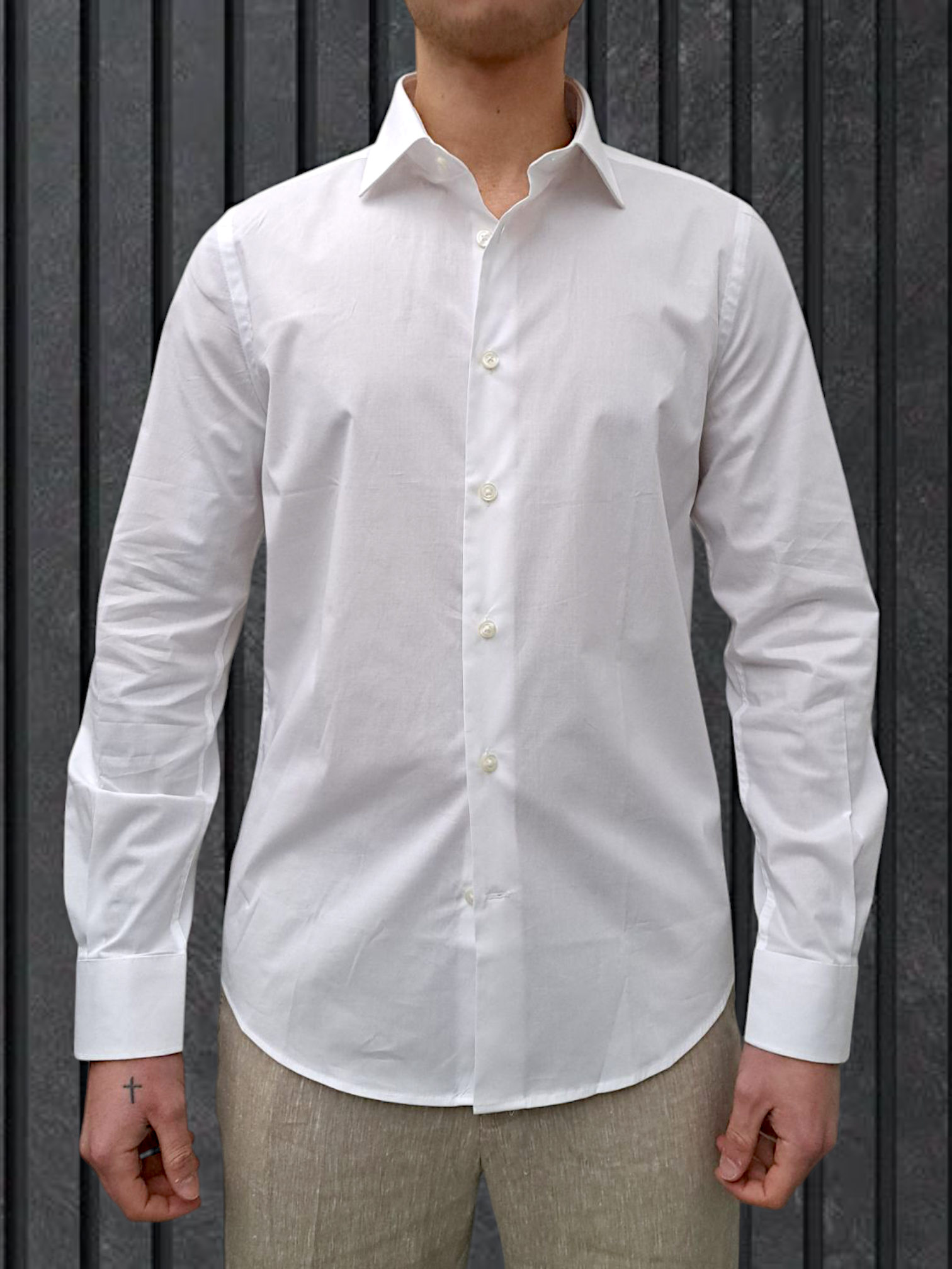 CAMICIA COLLO FRANCESE BIANCO