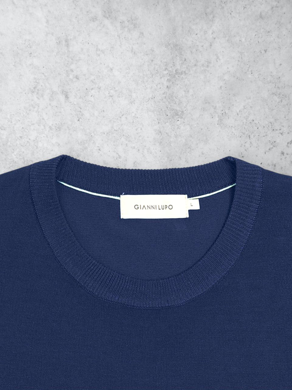 T-SHIRT IN MAGLIA Blu navy