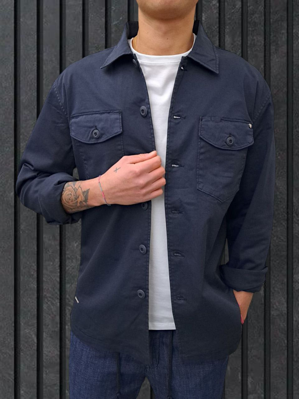 OVERSHIRT BLU