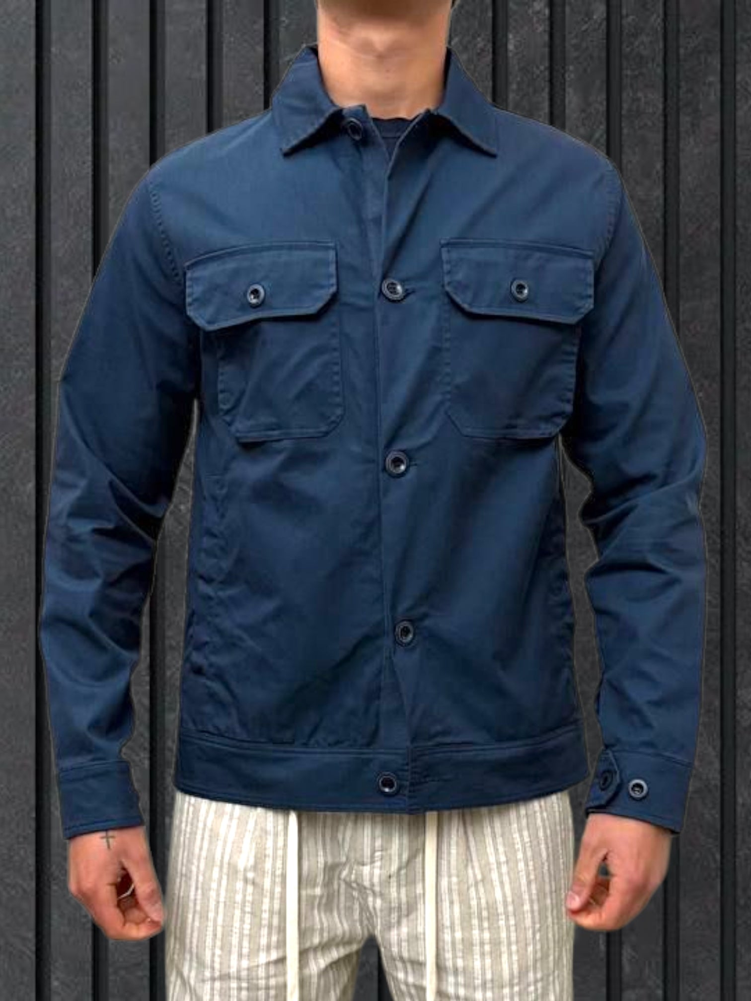OVERSHIRT TECNICA BLU