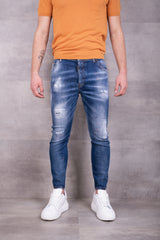 Denim Con Rotture Stone Wash