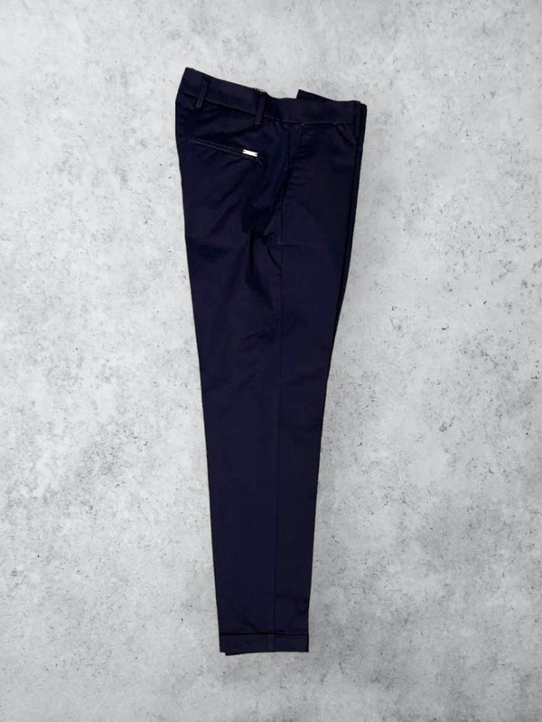 CHINO SATEN BLU